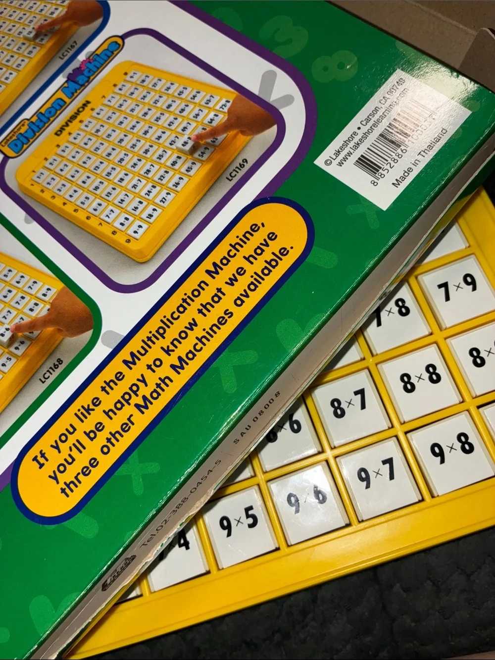 Multiplication Machine - Yellow Kids Math Toy